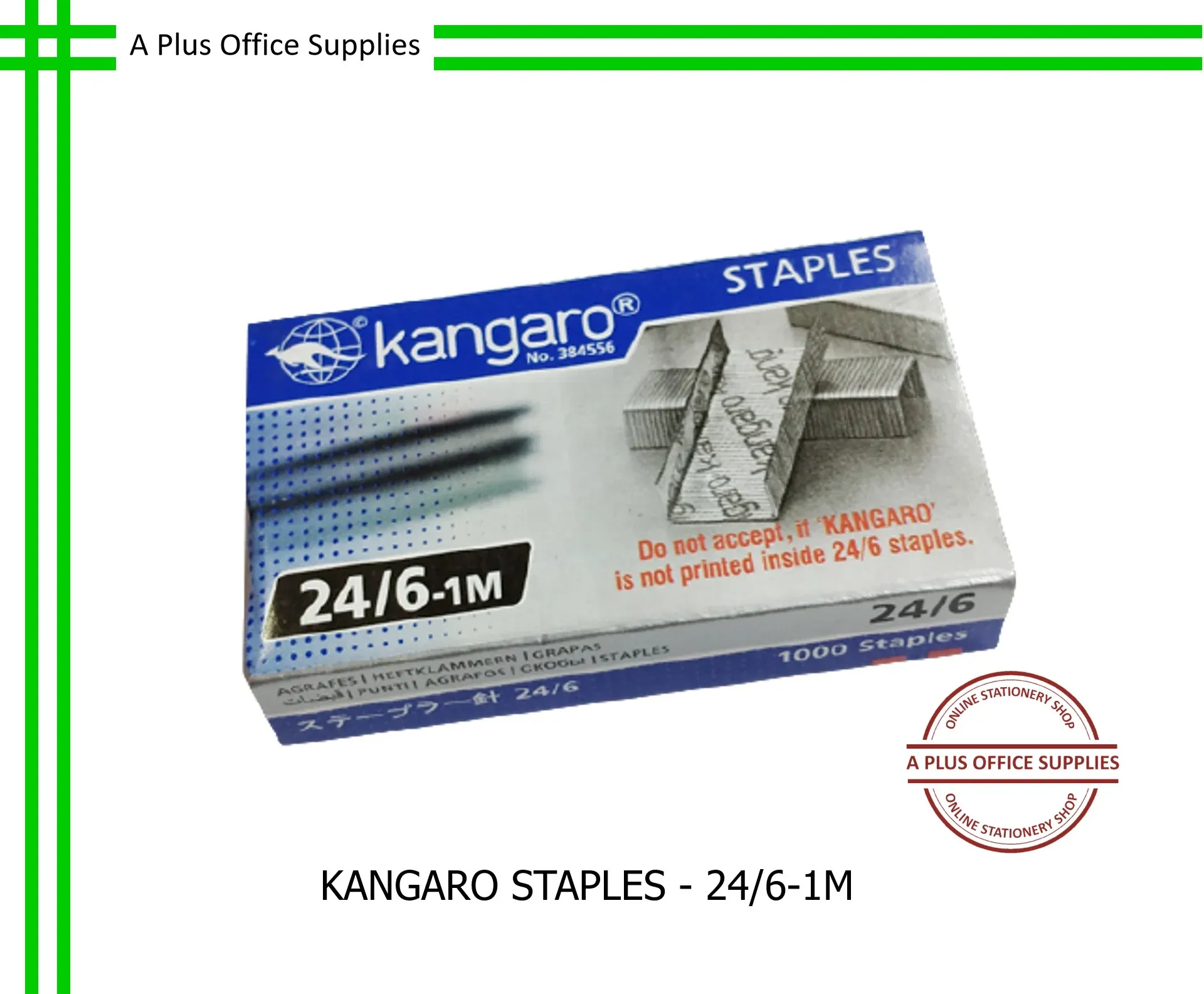 KANGARO 3 24/6 Staples / Dawai Kokot