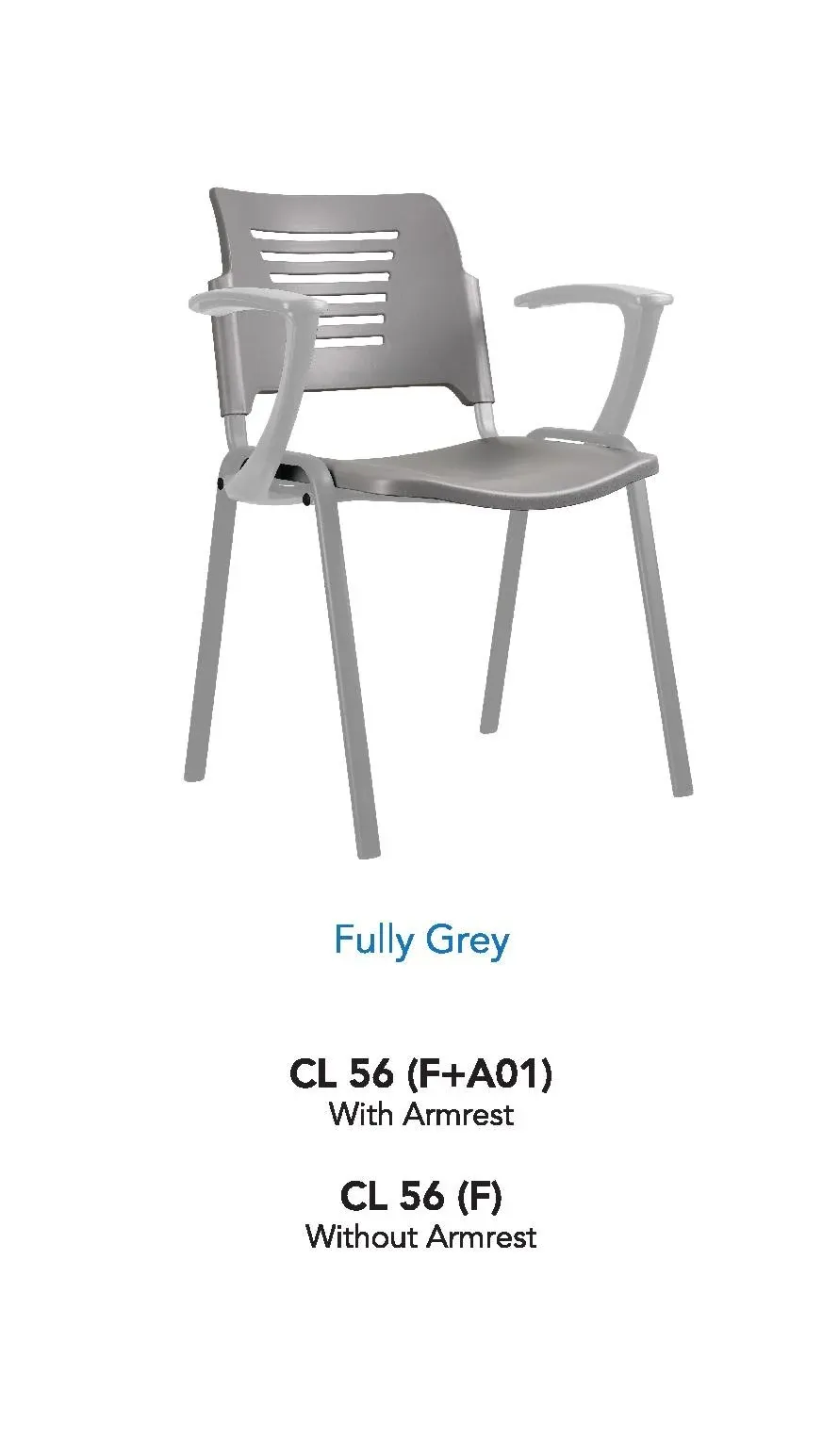 Student chair with armrest