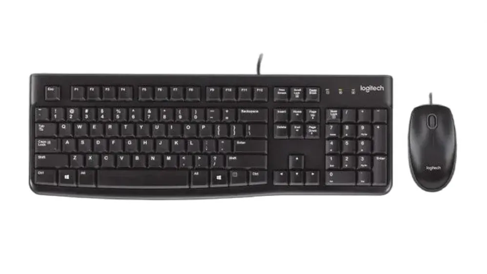 Logitech corded combo , mouse and keyboard