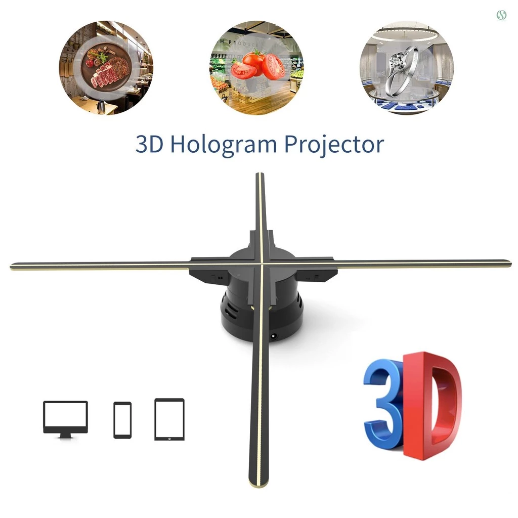 F60 3D Hologram Projector Advertising Display Fan