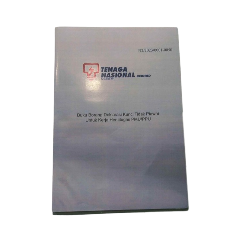 Buku Borang Deklarasi Kunci Tidak Piawai Untuk Kerja Hentitugas PMU/PPU