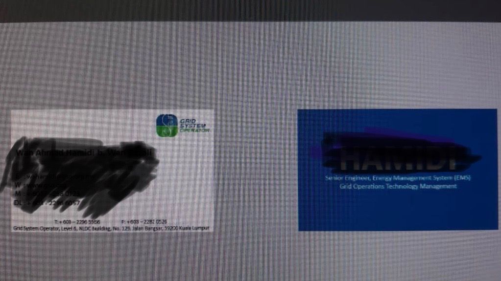 Business Card GSO TNB
