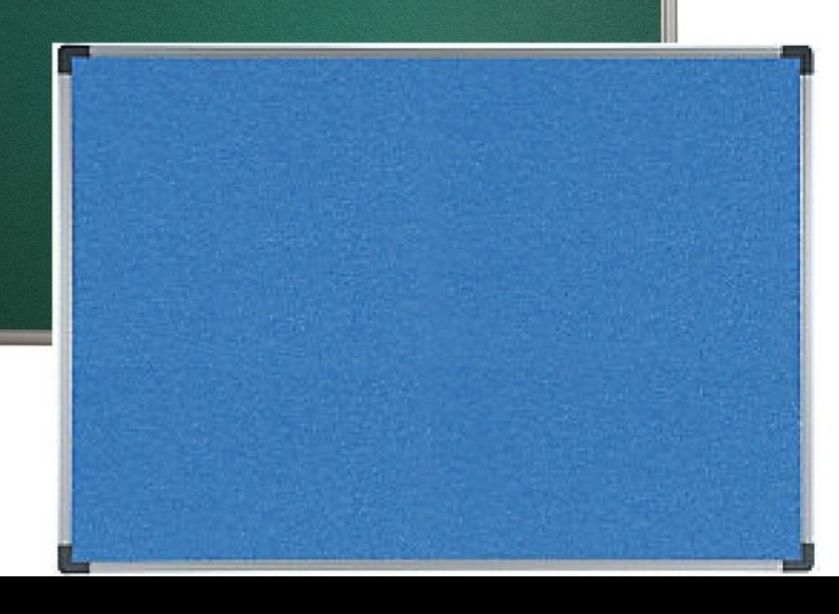 Notice board with aluminium frame size 3' x 6'