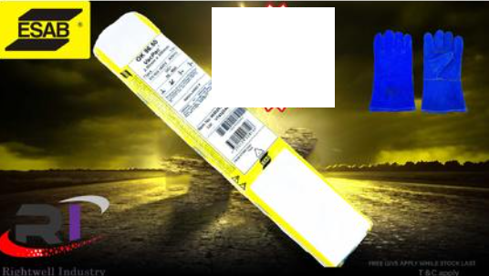 RIGHTWELL ESAB WELDING ELECTRODE OK-96.50-2.5MMX350MM 1KG (SWEDEN)