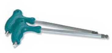 JONNESWAY TWO WAY BALL POINT & HEX KEY, SIZE: 2.5 X 100MM