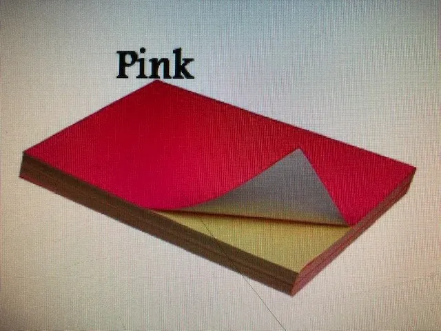 A4 Fluorescent Color Sticker Pink 100sht