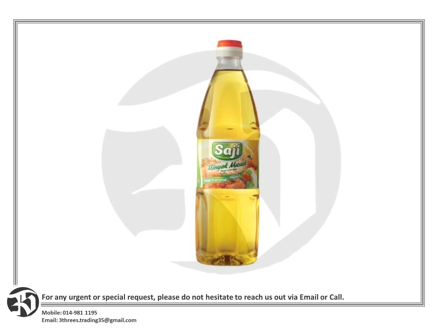Saji Cooking Oil/Minyak Masak 1kg