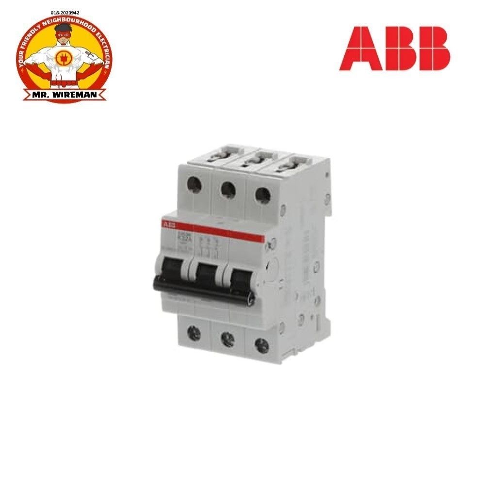 ABB MCB S203M-K32 Miniature Circuit Breaker - 3P - K - 32 A | 2CDS273001R0537
