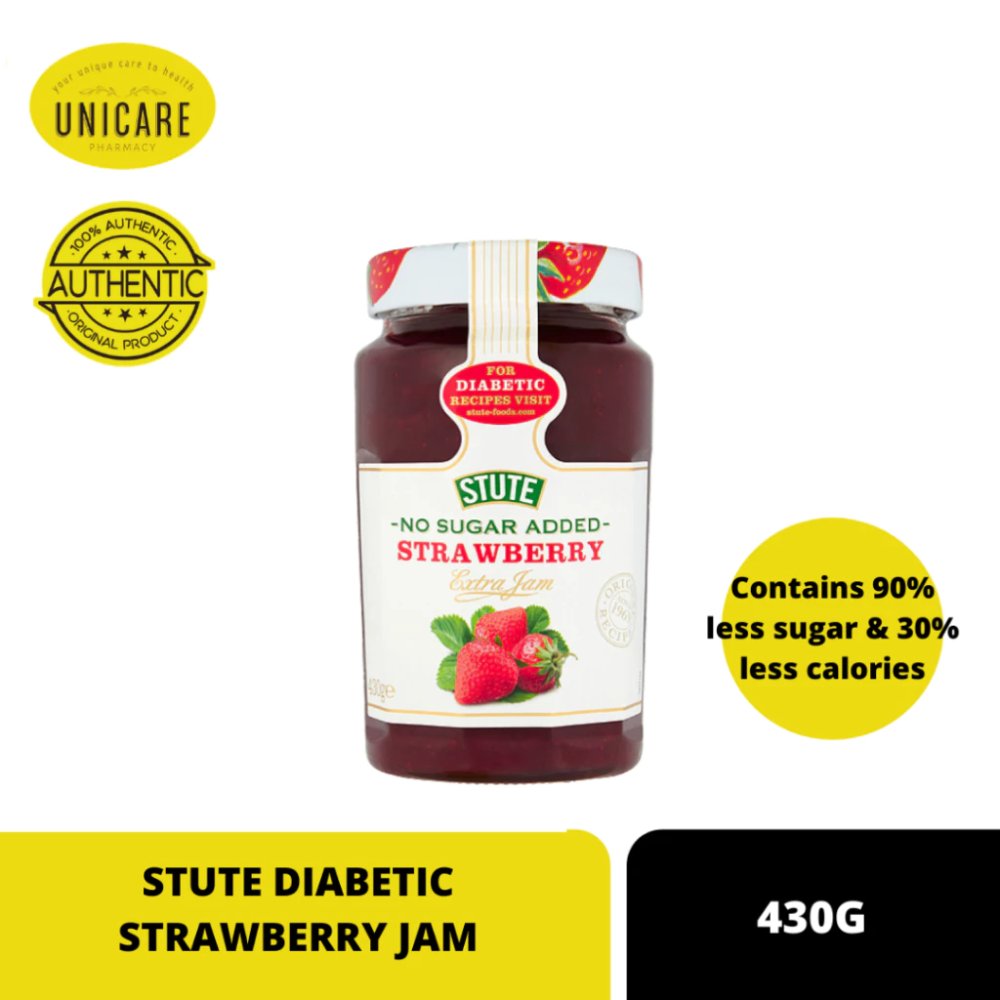 STUTE DIABETIC JAM (STRAWBERRY) 430G