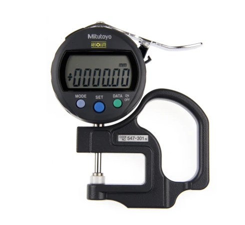 Mitutoyo 547 Thickness Gauge, 0mm - 10mm, ±20 μm Accuracy, 0.01 mm Resolution, LCD Display