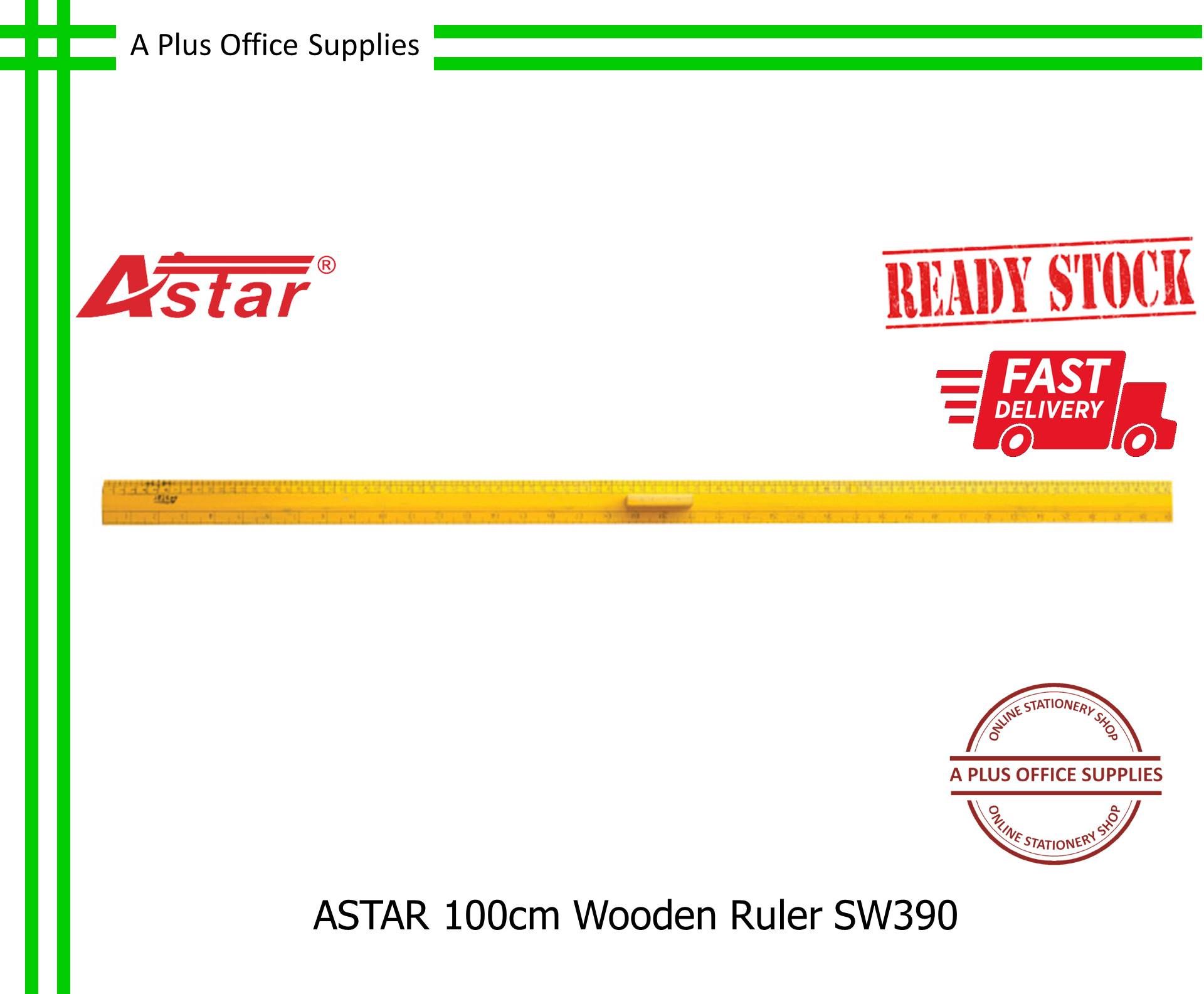 ASTAR Wooden Ruler 100cm SW390 / Pembaris Kayu