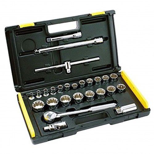 STANLEY 27 PCS1/2 SQ. DR 12PT SOCKET SET MET 86477