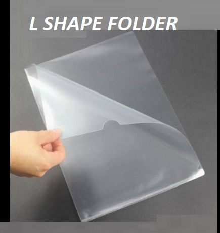 TRANSPARENT L SHAPE FOLDER FILE/PVC A4