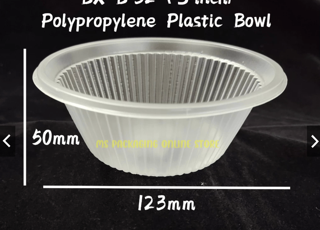 Disposable Clear Plastic Bowl 4" (1000pcs)