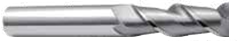 Temo 12.0mm x 75mm Carbide Micrograin 2-Flute End Mill with 12 mm Shank Dia - for Aluminum & Brass
