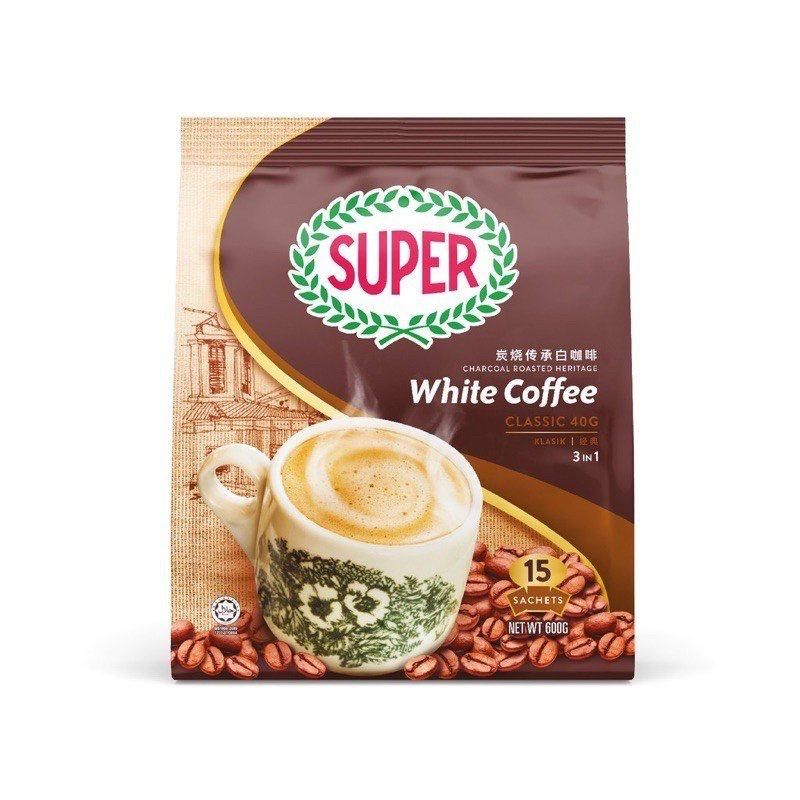 SUPER CHARCOAL ROASTED WHITE COFFEE CLASSIC 25 X 12G