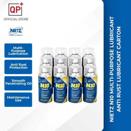 [CARTON 24TIN] NIETZ N10 MULTI-PURPOSE LUBRICANT ANTI RUST LUBRICANT 400ML l MINYAK PELINCIR l 润滑剂-