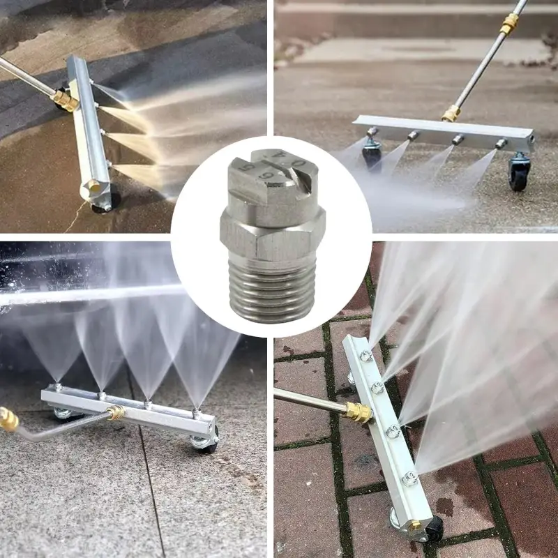 OEM High-Pressure Stainless Steel Spray Nozzle - Fit for Pressure Washers, Flat Jet & Mist Cleaning Nozzles