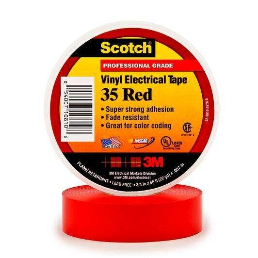 3M 35 SCOTCH VINYL ELETRICAL TAPE RED