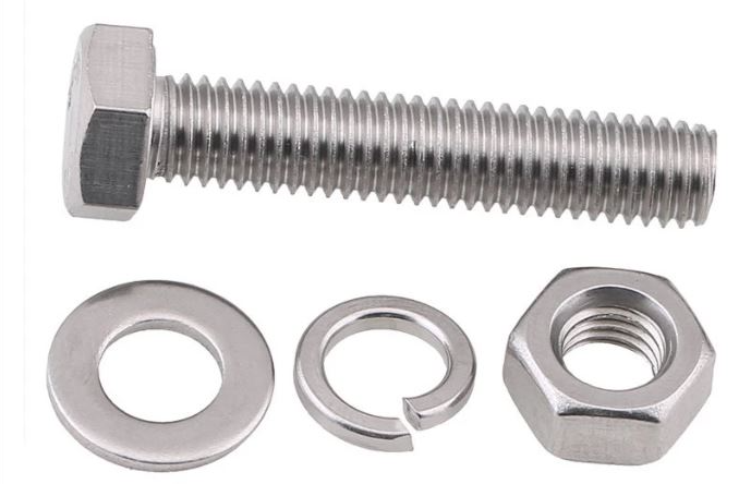 M16 X 80MM & 90MM HEX BOLT / NUT & WASHER A/F HEX HEAD 304 STAINLESS STEEL