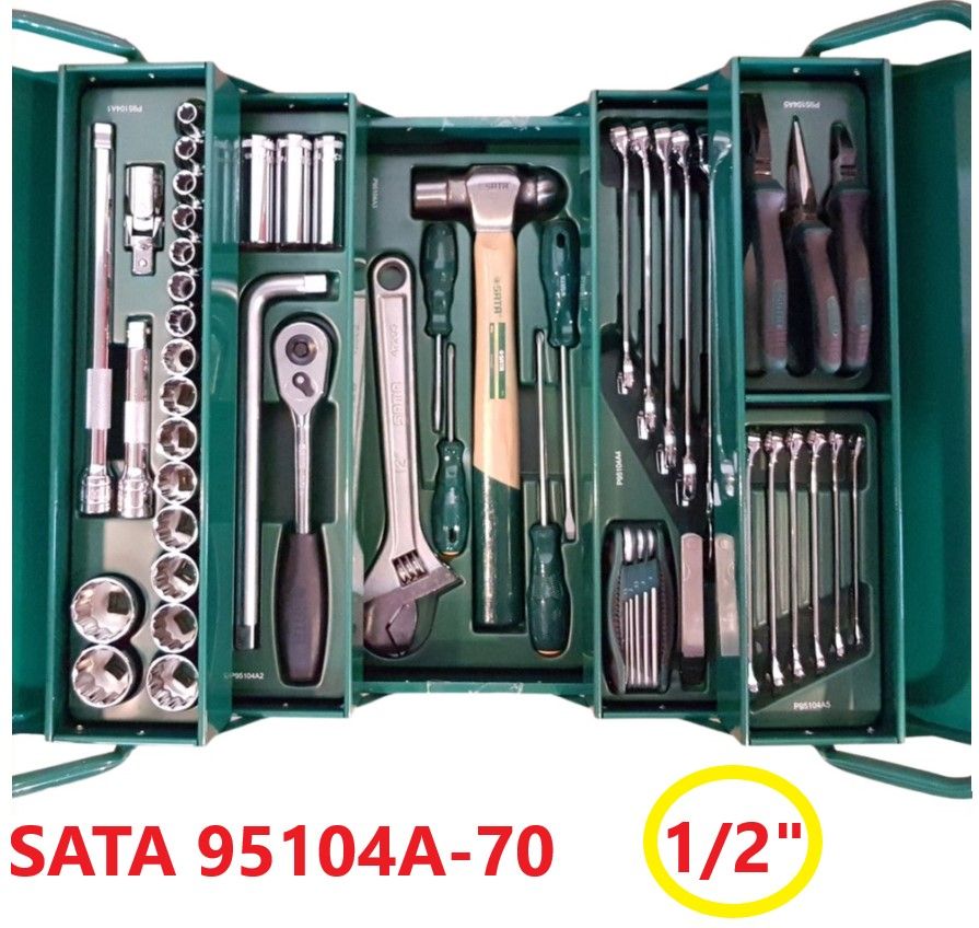 SATA 95104A-70 70pcs Cantilever Tool Box Tray Set