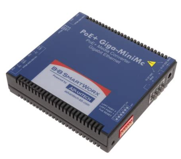 *Advantech IMC-390-SFP Miniature PoE+ Media Converter, 1000Mbps, SFP