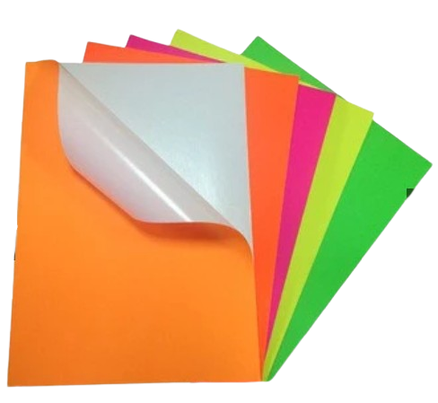 Colour Sticker A4 Size - Self Adhesive