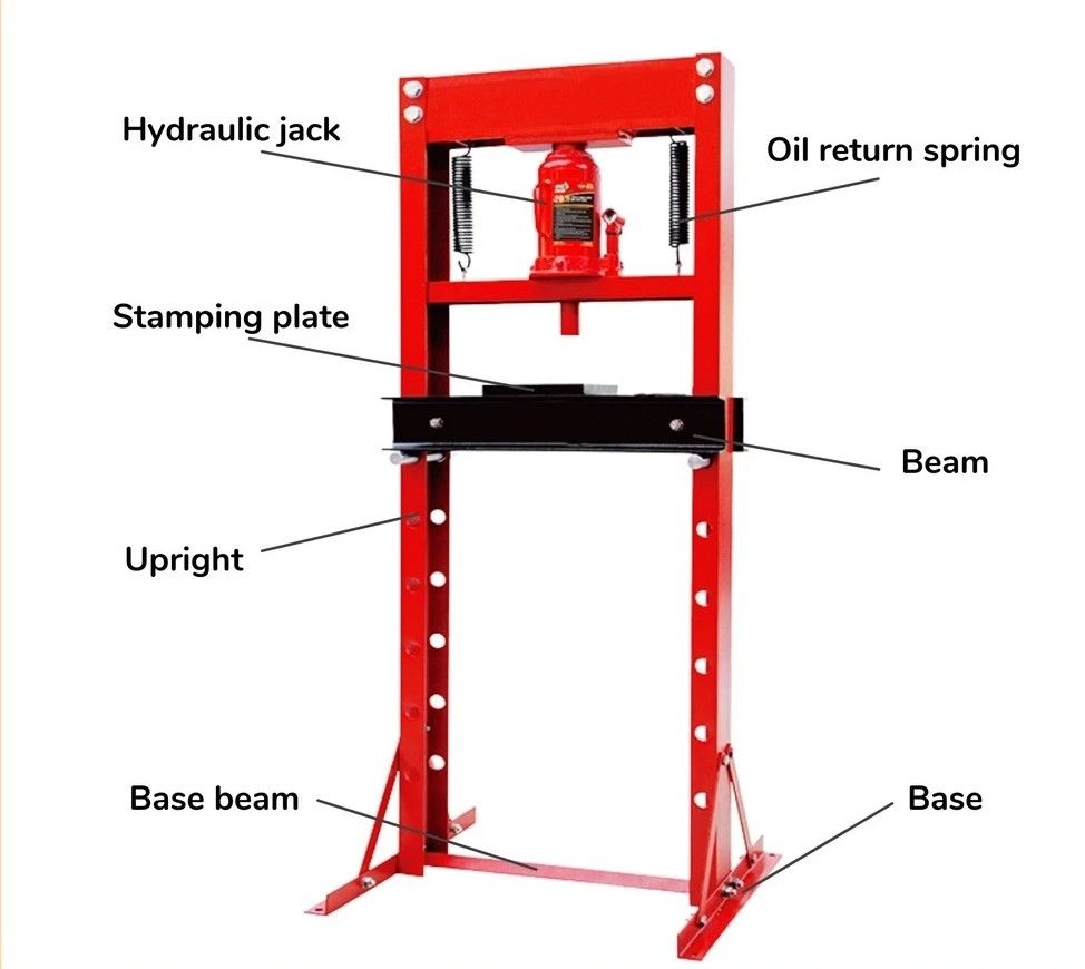 20 TON Heavy Duty Hydraulic Shop Press Machine Car Repair Bearing Disassembly Workshop Manual Lever 20 TON