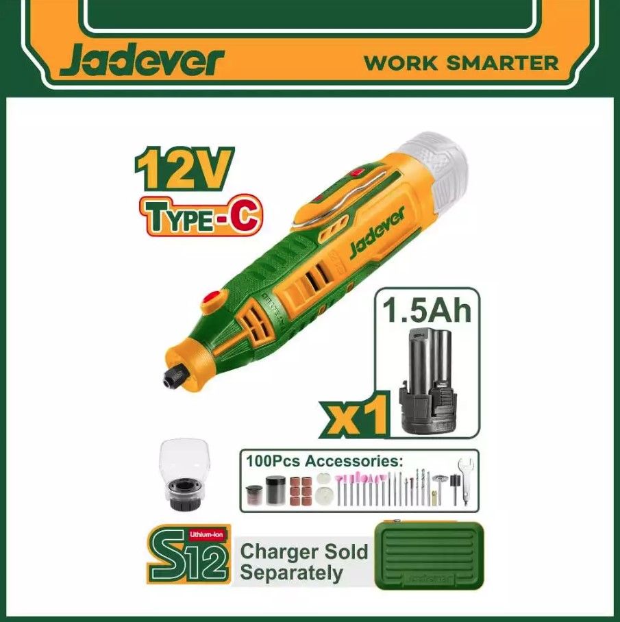 JADEVER 12V CORDLESS GRINDER JDRY1M121