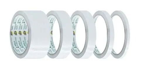 DOUBLE SIDE TAPE TISSUE APOLLO 6MM / 9MM/12MM/18MM/24MM/36MM/48MM/60MM/72MM X 10 YARD