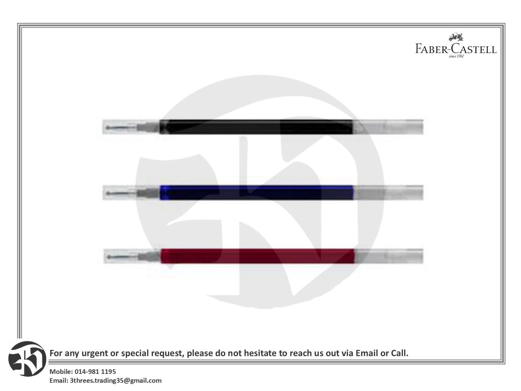Faber-Castell Fast Gel Z Refill 0.5/0.7
