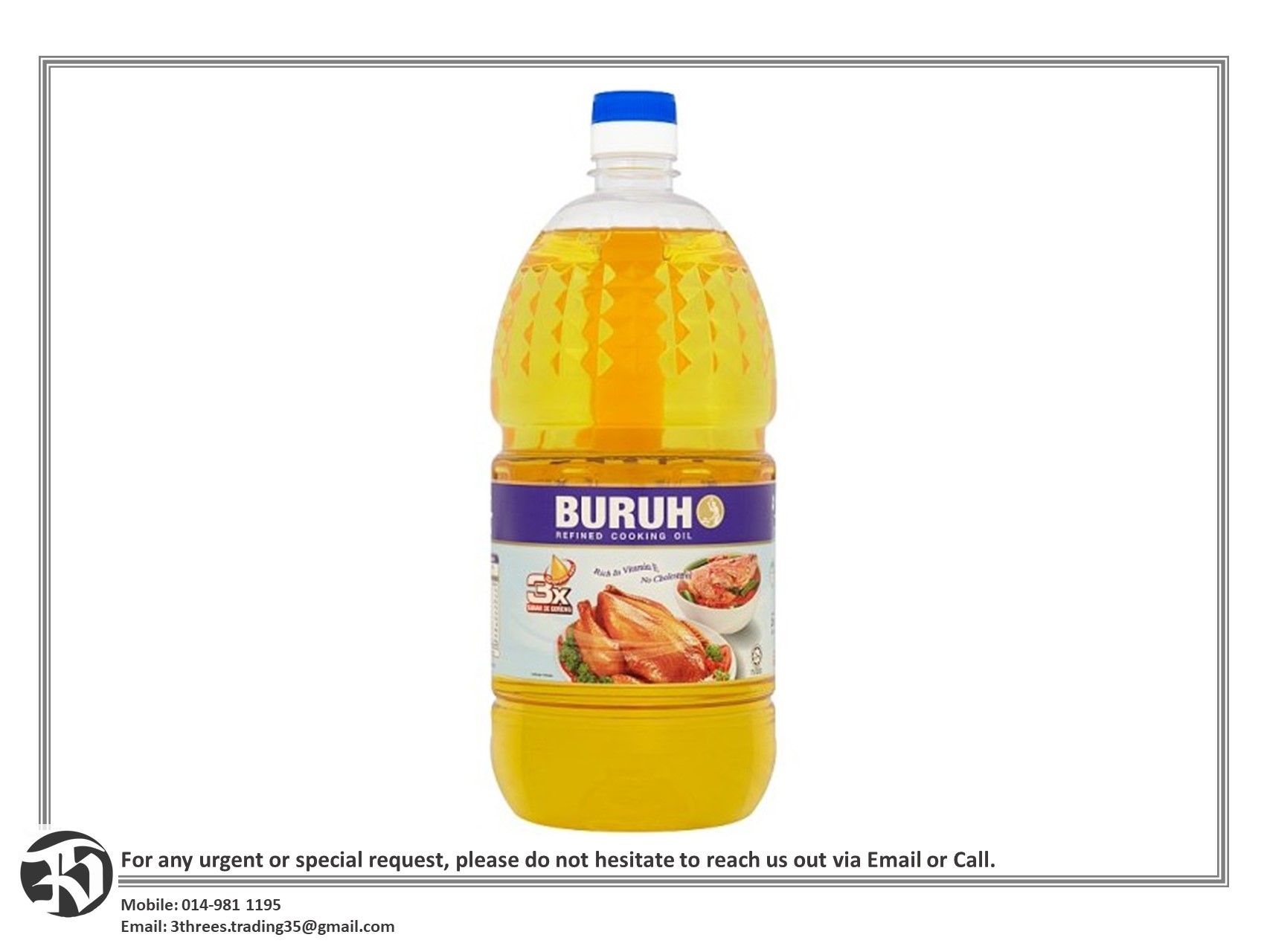 Buruh Refined Cooking Oil 2kg
