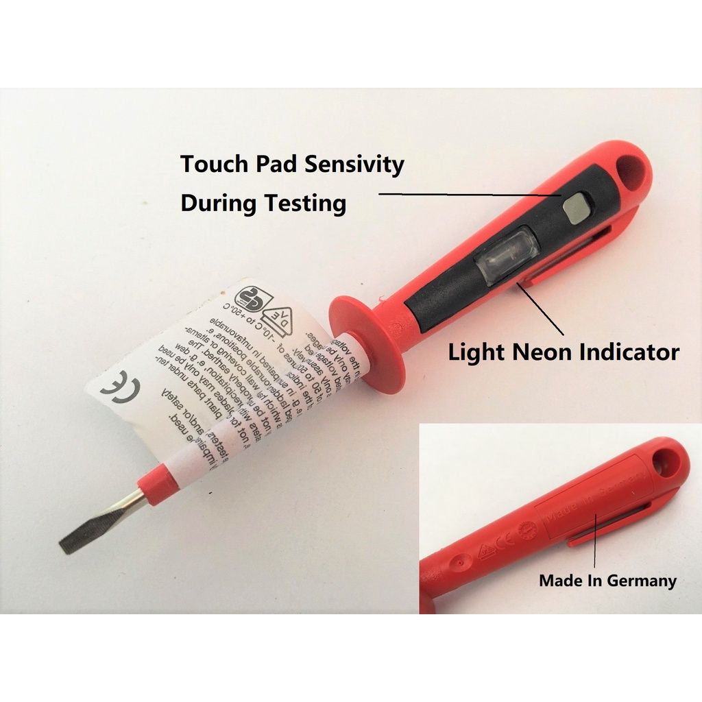 Germany Original Quality Heavy Duty Test Pen For Electricity , Short Circuit In Home Electrical