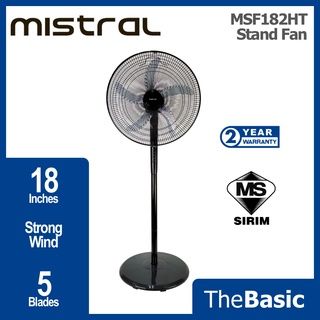 MISTRAL 18" Strong Wind 5 Blades Slim Stand Fan (MSF182HT)