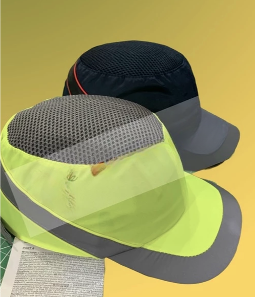 COMFORTABLE & LIGHTWEIGHT HI-VISIBILITY HEAD PROTECT COTTON BUMP CAP WITH FOAM PADDING & VELCRO TAPE - DELTAPLUS
