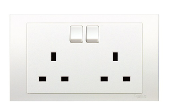 SE SETIA ELECTRIC SCHNEIDER VIVACE TWIN SOCKET SWITCH 13A