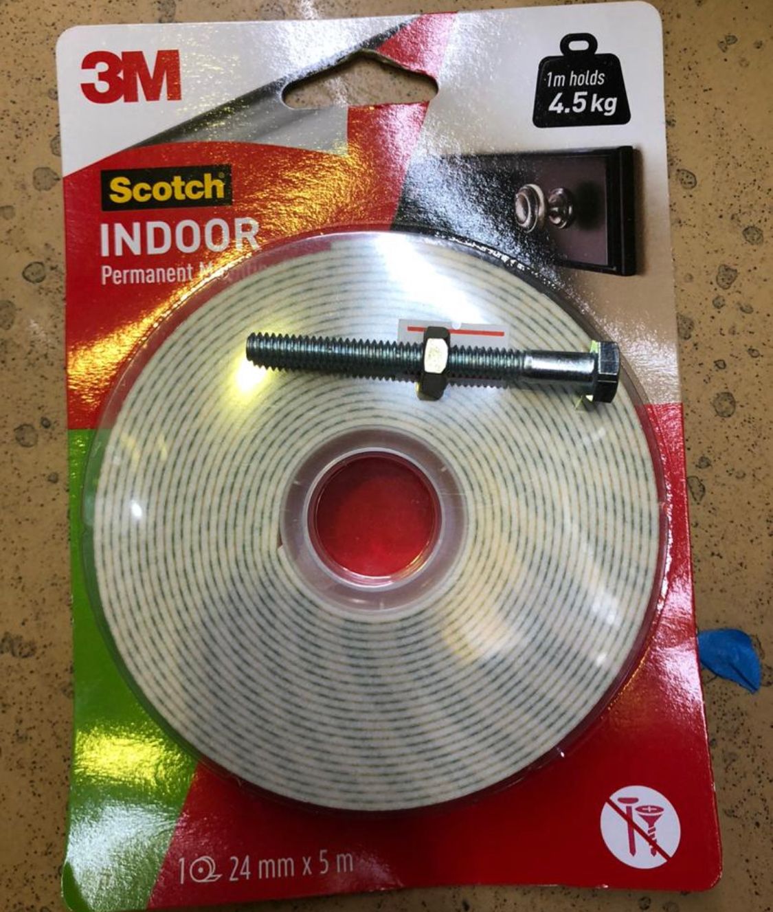 3M Double Sided SCOTCH MOUNTING TAPE - 114 24mm X 5M