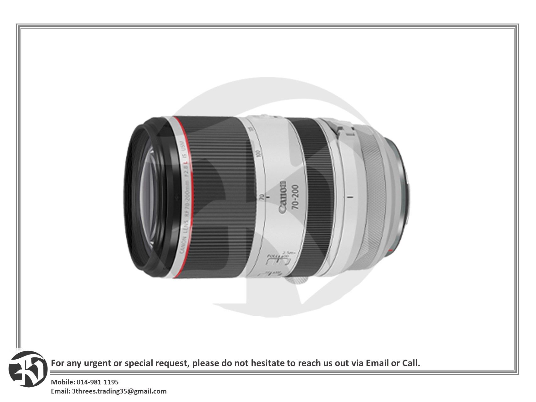 Canon Telephoto Zoom Lens RF70-200mm f/2.8L IS USM
