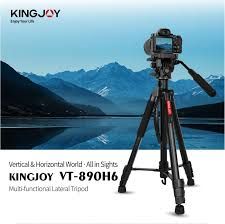 Kingjoy Vt-890h6 Horizontal Center Column Stand Professional Aluminum Tripod Monopod for Digital Video DSLR Camera Tripod