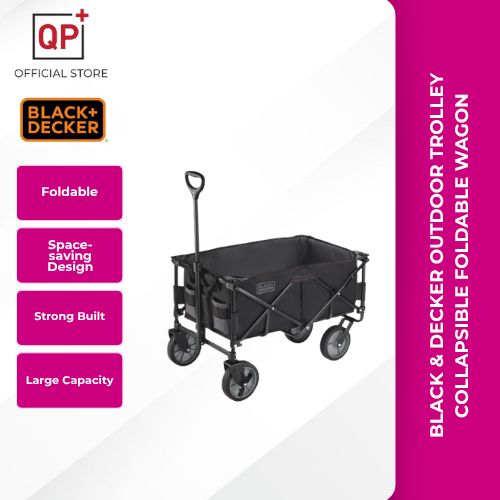 BLACK & DECKER OUTDOOR TROLLEY COLLAPSIBLE FOLDABLE WAGON l TROLI LUAR BOLEH LIPAT | 可折叠户外手推车-TROLLEY WAGON