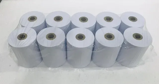 HIGH WHITE PAPER ROLL 76MM x 60MM x 12MM ( 100ROLLS / CTN)