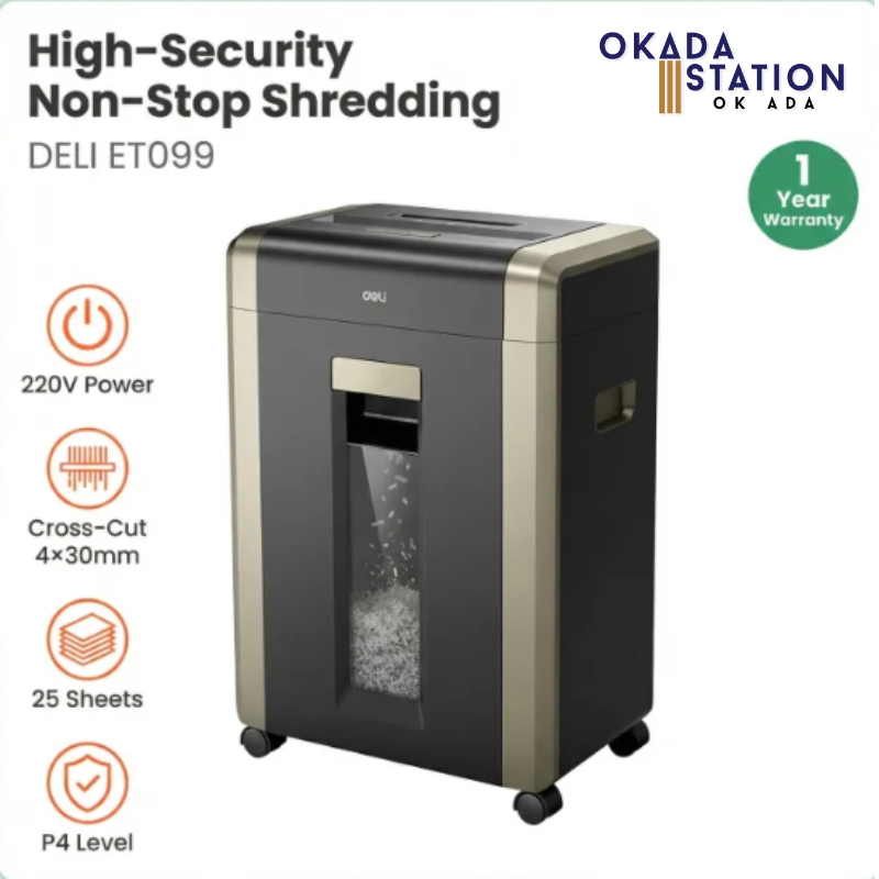 Deli / Cross-Cut / Paper Shredder / ET099