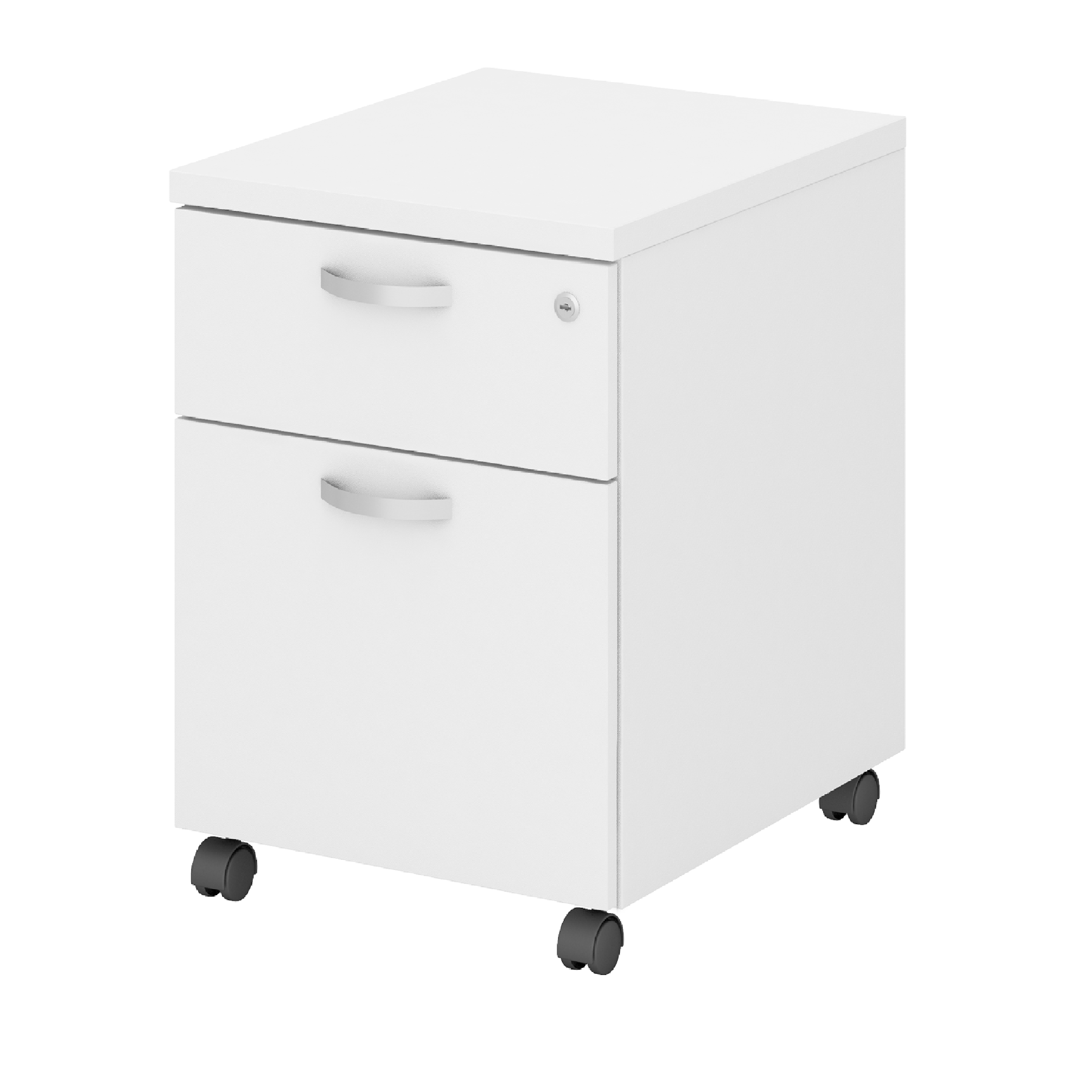 ZenPro 2 Drawer Mobile pedestal L413 W500 H645mm ZenPro