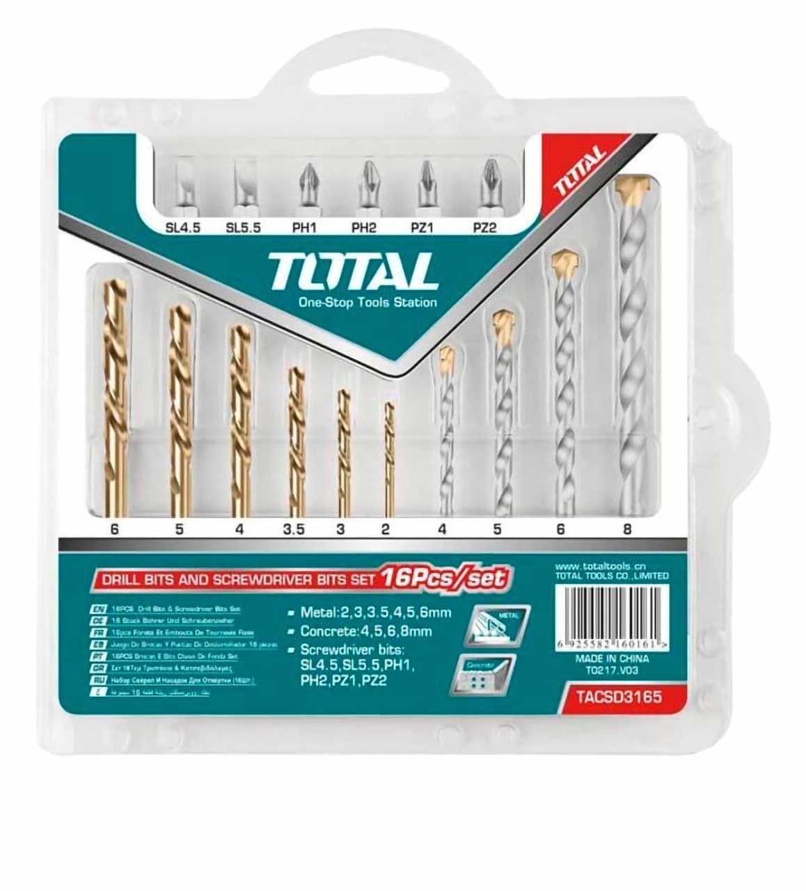 T - TACSD3165 DRILL & SCREWDRIVER BITS SET (16PCS