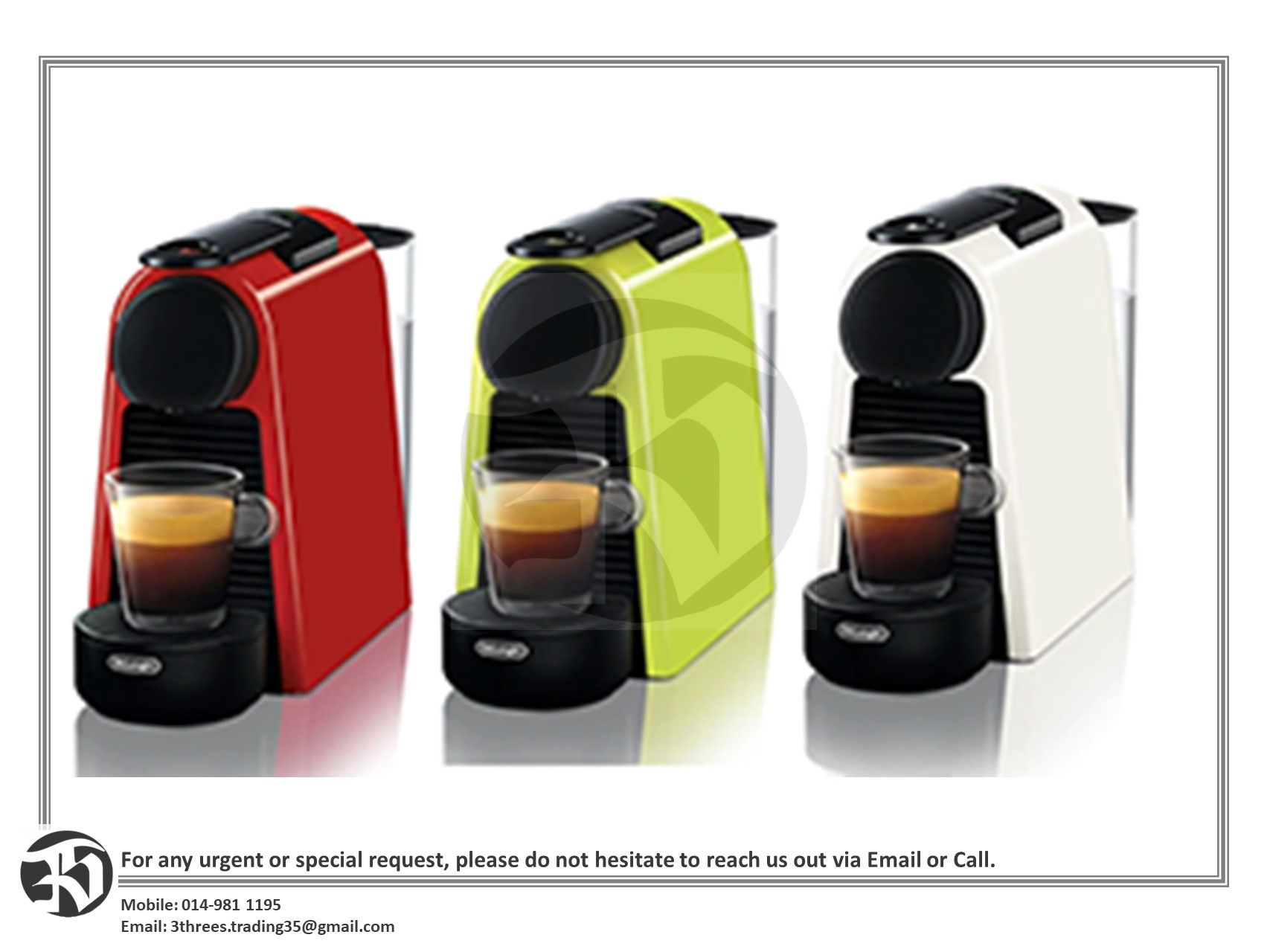 Nespresso Essenza Mini Red Espresso Maker D30MERE