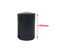 Baby Roll Stretch Film Plastic Wrap 100mm Black - 30 CTN x 60 Roll