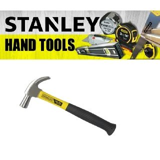 STANLEY HAND POWER TOOLS HEAVY DUTY FIBRE HANDLE CLAW HAMMER 27MM 51-391 Fiberglass Handle