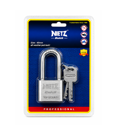 BUICK NIETZ ANTI-RUST HEAVY DUTY PADLOCK SHACKLE [LIFE TIME ANTI-RUST WARRANTY] l MANGGA KUNCI l 挂锁