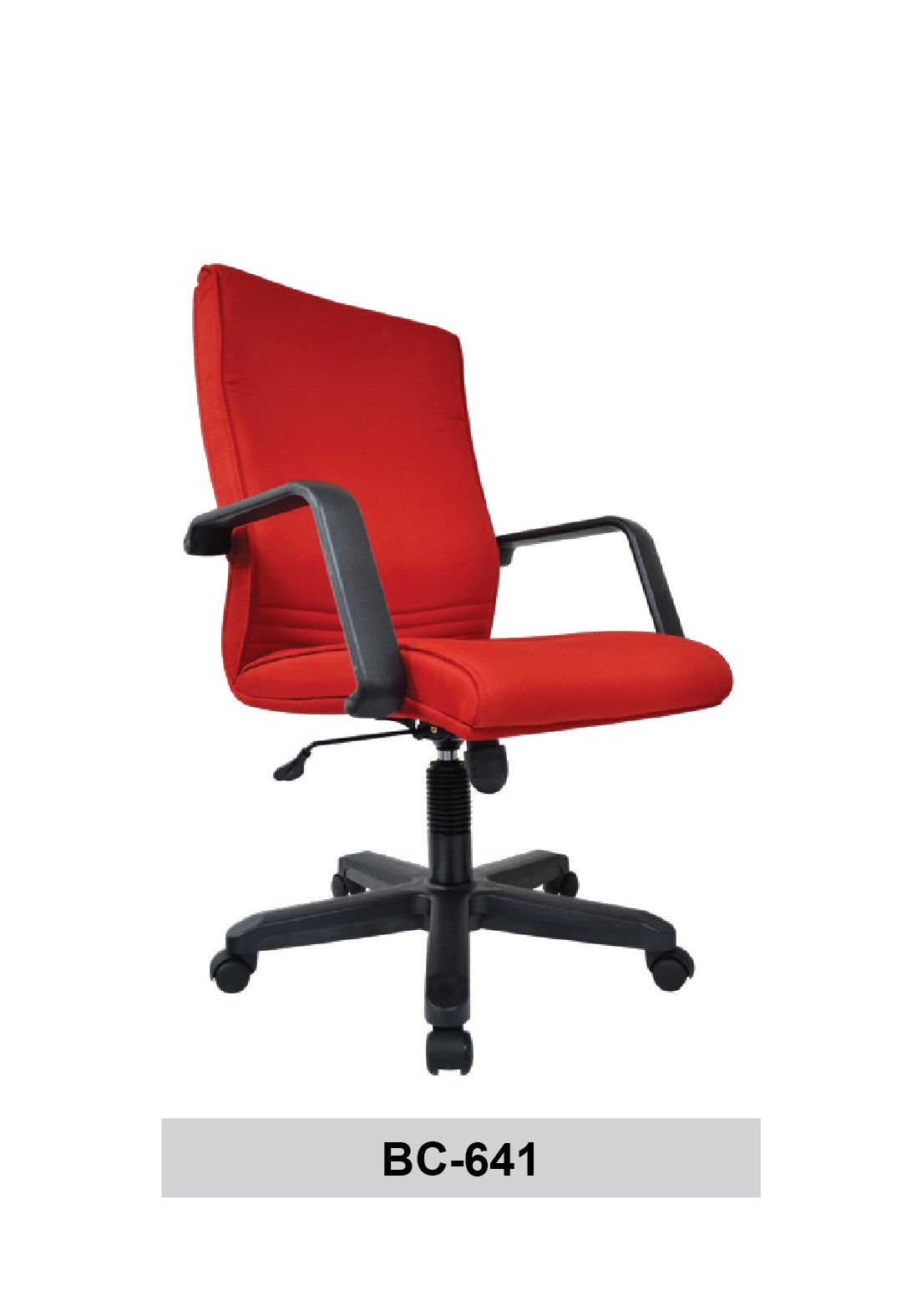 Mercury BC-641 EROGONOMIC MEDIUM BACK OFFICE CHAIR (FULL PU LEATHER) / MEDIUM BACK CHAIR / OFFICE CHAIR / PU LEATHER CHAIR / EROGONOMIC OFFICE CHAIR / ERGONOMIC PU LEATHER CHAIR / BC-641 / PU LEATHER / CHAIR