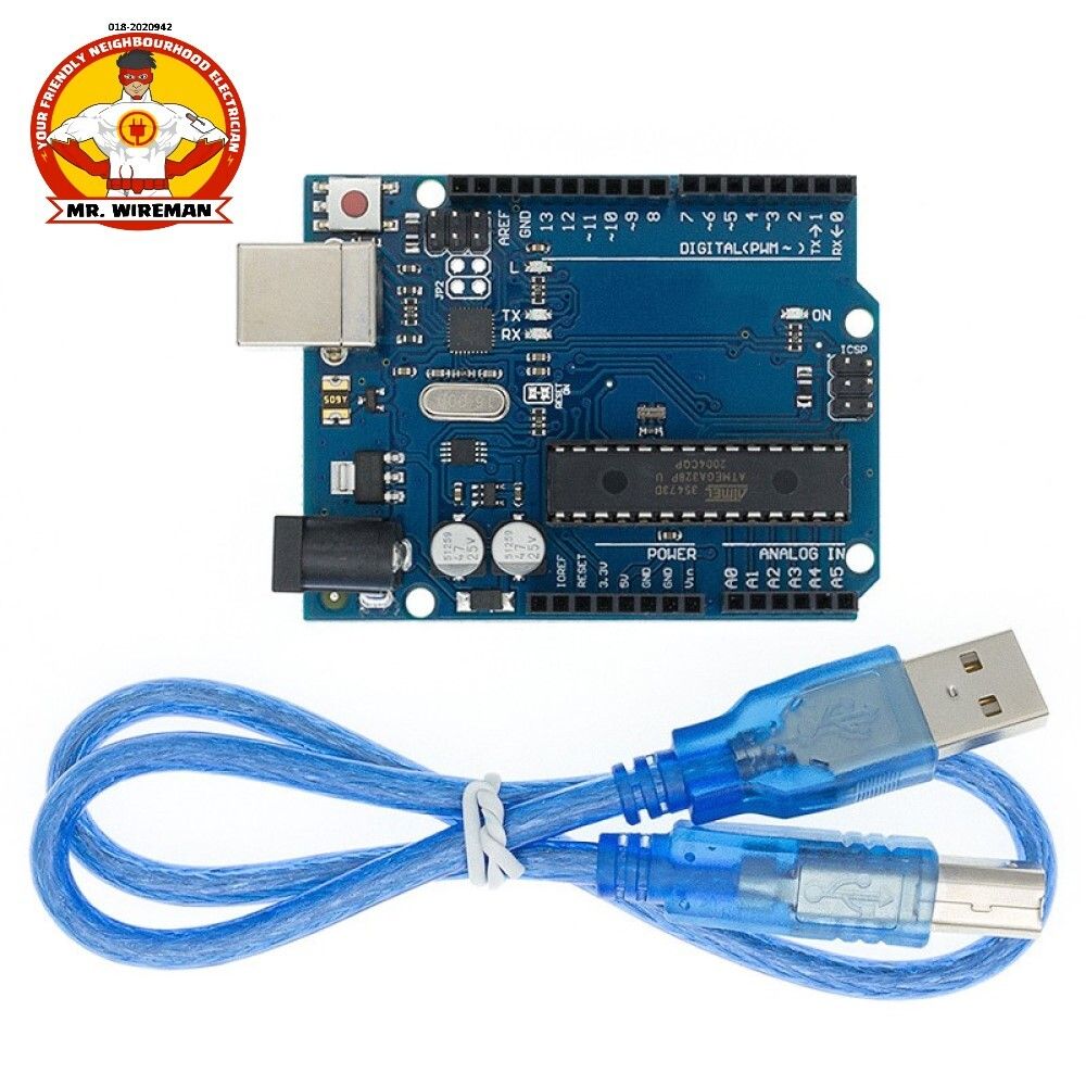 UNO R3 Development Board + USB Cable